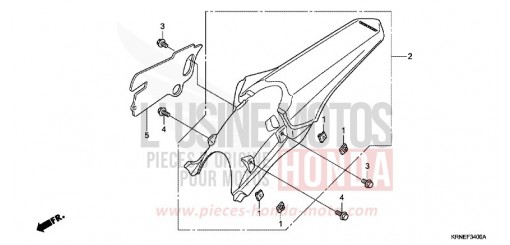 REAR FENDER CRF250RB de 2011